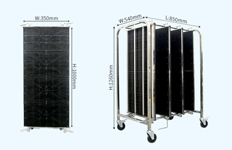 Anti Static PCB Handling Equipment SS201 ESD PCB Storage Racks